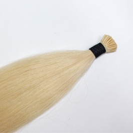 Elesis Virgin Hair double drawn virgin hair I-tip straight color #613 blonde hairextensions 100grams-Dtip2
