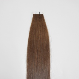 virgin hair grade quality tape in hair extensions medium brown color #4-Tape04