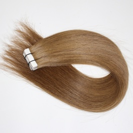 virgin hair grade quality tape in hair extensions light brown color #6