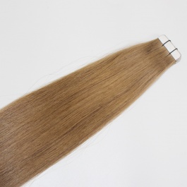 virgin hair grade quality tape in hair extensions light brown color #6