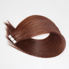 virgin hair grade quality tape in hair extensions light brown color #8