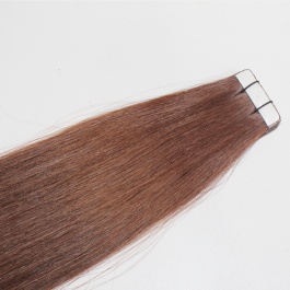 virgin hair grade quality tape in hair extensions light brown color #8