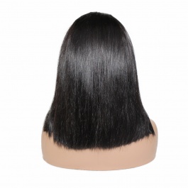 Elesis  Bob Wig U part/ V part   Customize Wig Brazilian Virgin Remy hair No lace cap size Average-Bob2