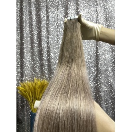 Virgin Remy Hair Tape in Extensions Ash blonde Toner #18/LB