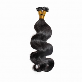 Elesis Virgin Hair Luxury Body Wave I-tips hair single drawn extensions Virgin Remy Hair 100grams-Tip02