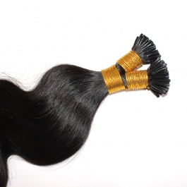 Elesis Virgin Hair Luxury Body Wave I-tips hair single drawn extensions Virgin Remy Hair 100grams-Tip02