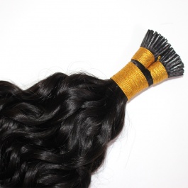 Elesis Virgin Hair Water Wave  I-tips hair extensions Virgin Remy Hair 100grams-Tip05