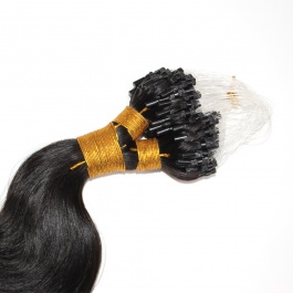 Virgin Remy Hair Brazilian Human Hair Micro Loop Hair 100 grams 1B Microlinks Body Wave-Micro2