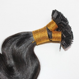 Elesis Virgin Hair Luxury Body Wave Flat tips hair extensions k-tips Virgin Remy Hair 100grams-ktip2