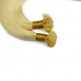 Elesis 613 Blonde Raw hair Double Drawn straight U-tip hair extensions  100grams