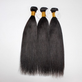 Elesis Corase Virgin Yaki Straight Human Hair 3 Bundles Remy Hair Wave Weft 100% Human Hair