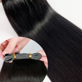 Elesis Virgin Hair Long Tape Hair Weft Straight Virgin remy tape in extensions