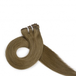 Elesis Virgin hair raw hair color #6 clip in Straight  extensions 120grams full 8pcs/set