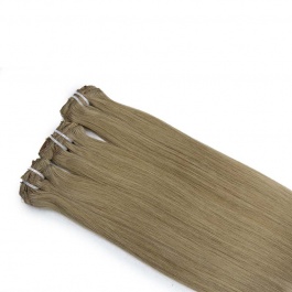 Elesis Virgin hair raw hair color #8 clip in Straight  extensions 120grams full 8pcs/set