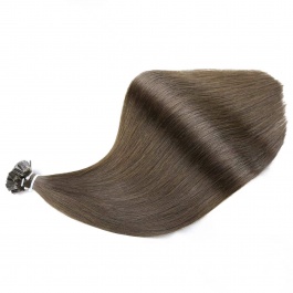 Elesis Virgin Hair Straight Flat tips Raw hair extensions k-tips brown hair color #2 100grams