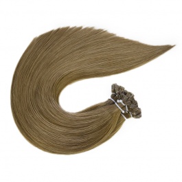 Elesis Virgin Hair Straight Flat tips Raw hair extensions k-tips brown hair color #6 100grams
