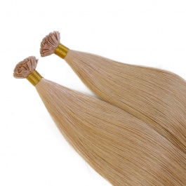 Elesis Virgin Hair Straight Flat tips Raw hair extensions k-tips brown hair color #27 100grams