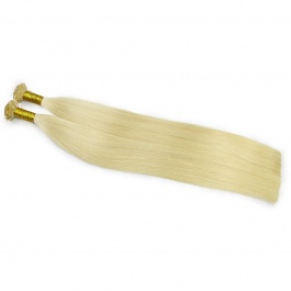 Elesis Virgin Hair Straight Flat tips Raw hair extensions k-tips blonde hair color #613 100grams