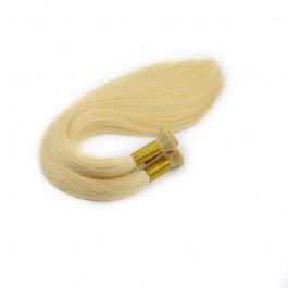 Elesis Virgin Hair double drawn raw hair I-tip straight hair color #22 hairextensions 100grams