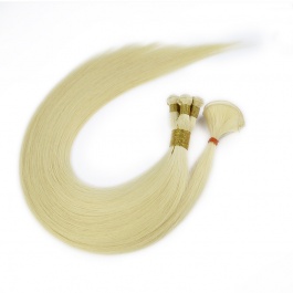 Elesis Virgin Hair Handtied weft virgin hair extensions Straight blonde color #613