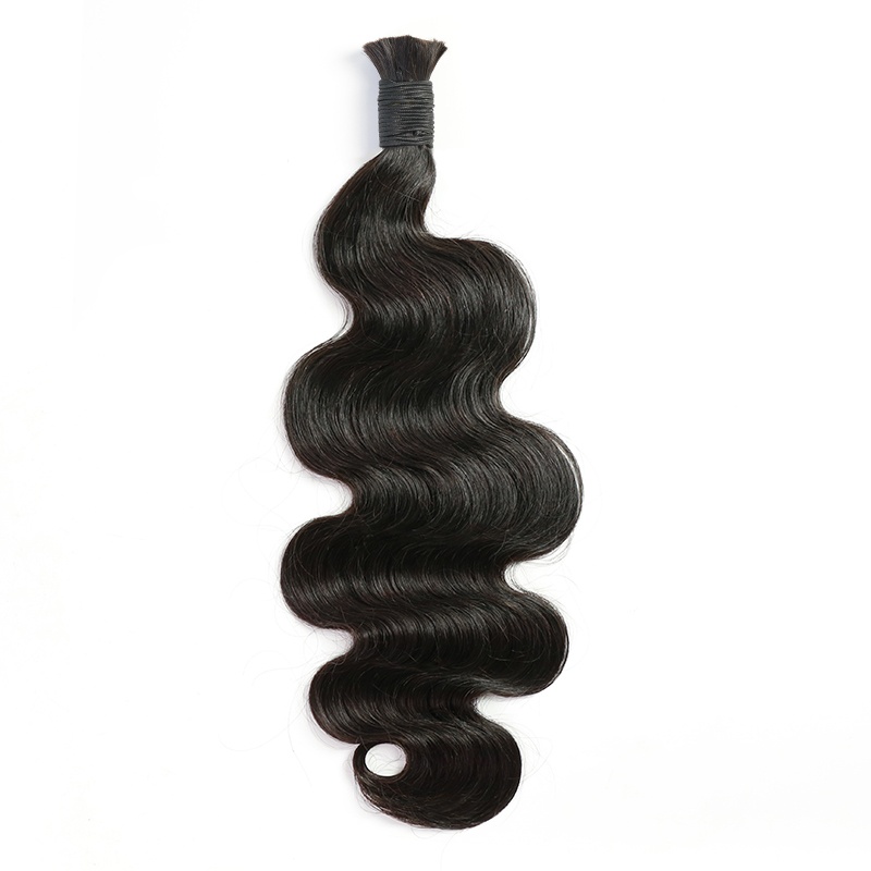 Elesis Virgin hair bulk hair for fusions no bead extensions for braids body wave Virgin Remy hair 