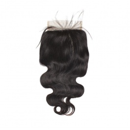 Top grade raw hair 6x6 free part Lace Body wave closure