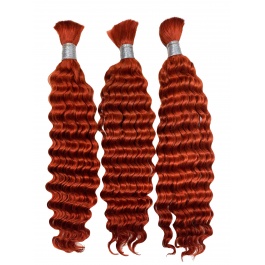 Elesis Virgin hair Colored bulk hair for braids Curly Virgin Remy hair Extensions
