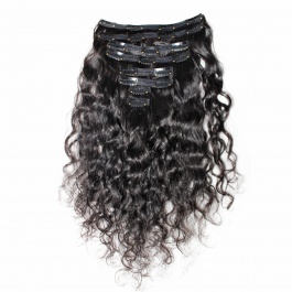 Elesis virgin hair Classic Lace Clipin 120grams 8pcs set top Raw Hair Extensions