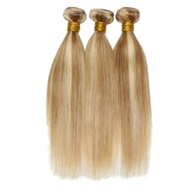 Elesis  highlight bundles straight 3bundles virgin remy hair balayage piano color  p10/24 brazilian human hair