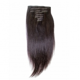 Eelsis Virgin Hair Invisible Clip in hair top raw hair straight seamless clip in set 