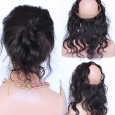 360 frontal body wave full lace closure with Adjustment Band