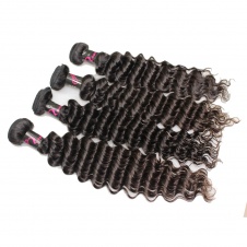 4 Bundles Virgin grade Elesis Virgin Hair Deep Wave Virgin Human Hair-RDW4