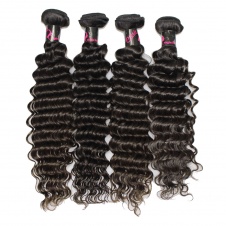 4 Bundles Virgin grade Elesis Virgin Hair Deep Wave Virgin Human Hair-RDW4