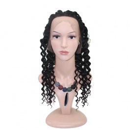 360 frontal deep wave full lace closure with Adjustment Band