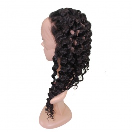 360 frontal deep wave full lace closure with Adjustment Band
