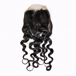 Water Wave 4X4 Free Part Swiss Lace/Transparent LACE/HD Lace Closure 100% Unprocessed Brazilian Virgin Human Hair Natura