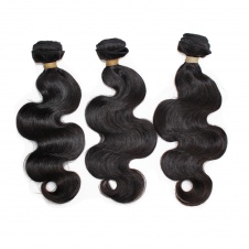 100% virgin Brazilian body wave big wave fresh hair 3bundles with free style closure Dropship