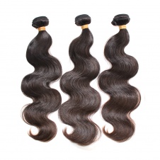Raw unprocessed virgin human hair Peruvian body wave weaves 3bundles with free part closure