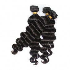 Affordable hair Peruvian loose wave more wave Raw Virgin Hair Extensions 3bundles with 4x4 free part closure
