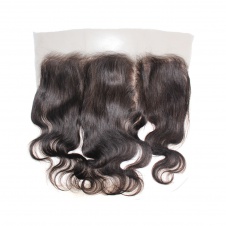 13x6 Raw Hair Frontal  pre-plucked bodywave transparent Lace/HD Lace frontal-FB136