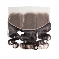13x6 Raw Hair Frontal  pre-plucked bodywave transparent Lace/HD Lace frontal-FB136