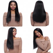 Silky Straight Customized Natural Scalp Mono wigs Glueless Brazilian Remy Virgin Human Hair Wig For Black Women