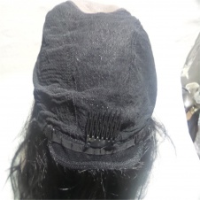 Silky Straight Customized Natural Scalp Mono wigs Glueless Brazilian Remy Virgin Human Hair Wig For Black Women
