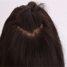 Silk Straight Long&Short Bob Style Full Lace Mono Human Hair Wigs 100% Brazilian Virgin Hair with baby color off black