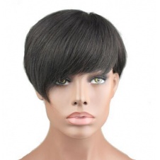 Thin skin injected toupee imported protein glue base toupee mens hair piece replacement