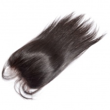 4X4 Top Lace/Silk base  closure Pre Plucked Straight Lace Closure 130% density Natural Color 
