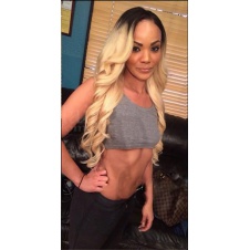 T1B/613 two tone ombre dark roots blonde body wave 100% Remy human hair 3pcs deals