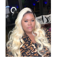 T1B/613 two tone ombre dark roots blonde body wave 100% Remy human hair 3pcs deals