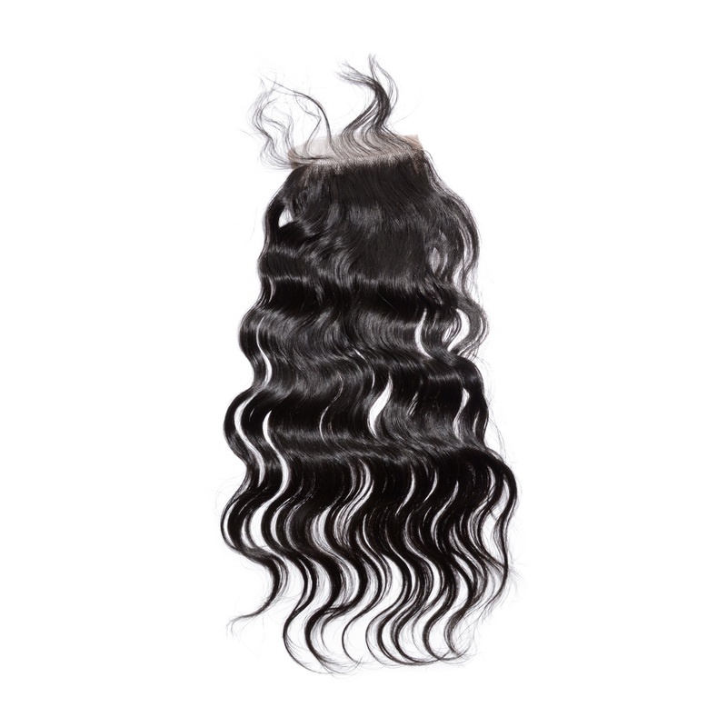 4x4 free part Swiss Lace/Transparent LACE/HD lace Natural Wave closure