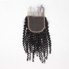 4x4 Swiss Lace/Transparent LACE/HD lace free part Kinky Curly closures